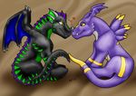  &hearts; bayru couple crome dragon dragoneer_(character) gay male scalie wings 