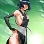  bleach braid flat_chest long_hair small_breasts soifon sui-feng twin_braids 