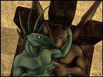  agro_antirrhopus agro_antirrhopus_(character) anthro cuddle cuddling dinosaur dorsal_ridge dragon duo eyes_closed gay licking male red_eyes romantic scalie segremores sex throne tongue wings 