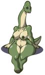  anthro breasts chubby dinosaur female looking_at_viewer nipples overweight plain_background scalie solo thighs transparent_background unknown_artist wide_hips 