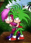  breasts cum cum_in_pussy cum_inside cumshot embarrassed female grin hedgehog incest jungle male manic_the_hedgehog mobius_unleashed nude orgasm penis pussy sex sonia_the_hedgehog sonic_(series) straight tree vaginal vaginal_penetraion 