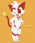  abstract_background animated cat chromatic_background cute dancing ears eyes_closed feline fukkireta fur gif hands_on_hips happy loop male mammal navel nose open_mouth red_stripes simple_background smile solo star tail toes ultra_nyan unknown_artist whiskers white white_fur wide_hips 