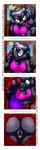  bent_over big_breasts breasts clitoris clitoris_piercing eric_schwartz eyewear feline female furafterdark genital_piercing glasses mammal panther piercing pussy pussy_noir solo 