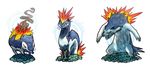  cyndaquil eyes_closed fire pok&eacute;mon quilava red_eyes typhlosion 