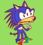  green_background hedgehog hotdiggedydemon mammal max_gilardi multi_limb multiple_eyes multiple_legs plain_background rainbow sega solo sonic_(series) sonic_the_hedgehog sonicle_hedgemond what 