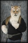 feline female fursuit looking_at_viewer lynx mammal photo qarrezel real realistic solo 