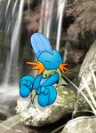  blood female fish hi_res marine masturbation mudkip nintendo pok&#233;mon pok&eacute;mon solo video_games water waterfall 