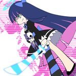  dress goth gothic halo panty_&amp;_stocking_with_garterbelt stocking_(character) stocking_(psg) stripes_i_&amp;_ii sword weapon 