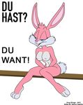  babs_bunny breasts doug_winger english_text german_text lagomorph photoshop rabbit solo tiny_toon_adventures tiny_toons translation_fail warner_brothers 