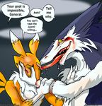  can&#039;t_rape_the_willing canine dialogue digimon drool endenden female fox lesbian licking rain_silves renamon saliva sergal the_truth tongue 