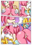  anus bed breasts canine comic female fox hedgehog mammal miles_prower mobian nude oral palcomix penis presenting pussy sega sonic_(series) spreading tails unknown_artist 