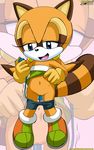  marine_the_raccoon mobius_unleashed raccoon sex_toy solo sonic_(series) 