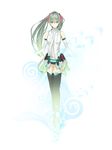  absurdres aqua_eyes aqua_hair black_legwear detached_sleeves digital_dissolve hatsune_miku hatsune_miku_(append) highres kelvin926 long_hair solo thighhighs vocaloid vocaloid_append 