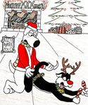  brian_griffin christmas crossover family_guy looney_tunes sylvester 