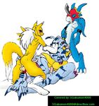  anal_penetration anus ball_licking balls butt canine digimon erection eyes_closed flamedramon fox gabumon gay licking licking_balls male mammal masturbation nude ogry oral oral_sex penetration penis plain_background raised_tail renamon sex size_difference spread_legs spreading standing tail tongue unknown_artist were weregarurumon werewolf white_background wolf wolfblade 