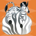  balls belly bloated corgeh digestion equine feral groan gurgle looking_back male mammal morbidly_obese overweight post_vore solo stuffed vore zebra 