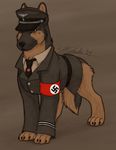  canine dog feral german_shepherd gsd male military nazi solo uniform xanderiffic 卐 