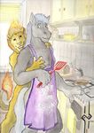  apron equine feline gay horse hufnaar kitchen lion male yiff_the_cook 