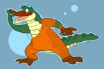  alligator goggles greensloth male platypus reptile scalie smile solo tail transformation yarn 
