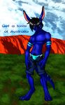  ayers_rock blue bulge forest ishiga-san kangaroo male marsupial novalus pants tail tree uluru underwear 