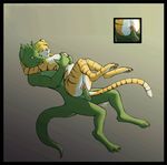  animated anthro balls breasts duo eyes_closed feline female from_behind gif grope hug interspecies lizard lying male mammal nude on_back penetration penis pussy reptile scalie sex straight tiger vaginal vaginal_penetration zombieme 