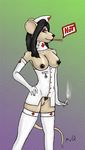  cigarette female mammal mouse muq nipples nurse nurse_hat nurse_uniform pussy rodent smoke smoking solo thermometer uniform 