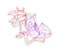  couple rouge_the_bat shadow_the_hedgehog sonic_(series) work_in_progress 