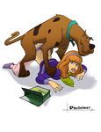  all_fours bestiality canine daphne_blake disclaimer disclaimer_(artist) dog doggystyle female feral from_behind human human_on_feral interspecies looking_at_viewer male mammal penetration penis plain_background scooby-doo scooby-doo_(series) sex straight 