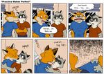  anthro blush breathing canine closet_coon colin_young comic duo english_text fox gasp gay jeff-kun kissing leafdog making_out male mammal raccoon red_fox tail text 