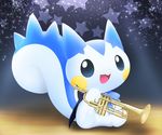  mammal music musical_instrument nintendo pachirisu pemyu pok&#233;mon pok&eacute;mon rodent solo squirrel tail trumpet video_games 