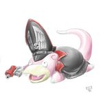  bolter commissar nintendo pok&#233;mon pok&eacute;mon skull slowpoke solo trenchcoat unknown_artist video_games warhammer_(franchise) warhammer_40k 