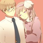  1boy 1girl artist_request axis_powers_hetalia couple estonia_(hetalia) genderswap lowres russia_(hetalia) 