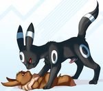  blush duo eevee eeveelution erection feral imminent_rape lying male nintendo on_back penis pok&#233;mon pok&eacute;mon rape_face red_eyes scared shiny shiny_pok&#233;mon simple_background tail tartii umbreon video_games 