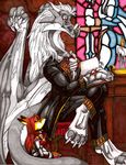  book canine church classy dragon female fenrir_lunaris fox hair hindpaw male red_hair scalie white_hair 