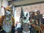  aries badger canine caprine cosplay fox fursuit hi_res internationale_spieltage_essen mammal mustelid ram real unknown_artist 