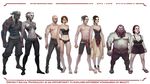  clothing dragon_age_2 dwarf elf female horn horns human lineup male mammal muscles plain_background qunari skimpy topless unknown_artist white_background 
