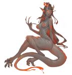  2019 5_fingers animal_humanoid breasts demon digital_media_(artwork) dragon_humanoid female humanoid liche solo 