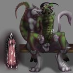  anal_penetration bdsm blindfold chair_position claws cum cum_in_ass cum_inside cumshot demon duo erection gay glans hooves horn horns ifus internal interspecies licking male nude orgasm penetration penis scalie sergal sex sitting spreader_bar tail tongue 