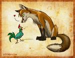  &hearts; 2009 canine culpeofox female feral fox rooster solo 