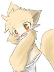  cub fox male mammal plain_background solo tail underwear white_background young zefi 