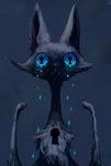  :&lt; blue_eyes blue_mood cat creepy crying eeeeeat feline key_hole solo tears 