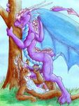  anthro antlers cum dragon duo gay horn interspecies male nude outside penis ruaidri scalie tongue wings 