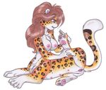  anus breasts feline female leopard multi_nipple natasha_cat pussy solo taur toes 
