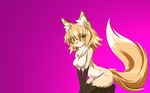  amber_eyes animal_ears blonde_hair blush breasts canine chest_tuft cute fang fangs female fluffy fluffy_tail fox fur hair innocent kazami_karasu looking_at_viewer mammal nervous nude orange_fur shy solo tail tuft vixen wallpaper widescreen yellow yellow_eyes 