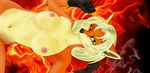  anthro breasts canine female fire fox looking_at_viewer mammal mischa nipples solo traced warm_colors wolf 