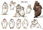  brown_eyes butt hippo madagascar male model_sheet moto_moto multiple_angles multiple_poses plain_background solo tail unknown_artist white_background 