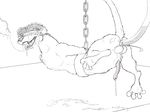  anal anal_penetration anus balls bdsm blindfold bondage canine_penis cum enema feral feral_on_feral hands-free hybrid male mikachu_tuhonen penetration penis raised_tail sketch solo tail toes_spread unknown_species wet 