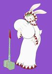  breasts female final_fantasy hammer lagomorph lapine mammal psyko rabbit solo video_games weapon white_mage 