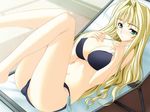  bikini blonde_hair breasts large_breasts sekirei swimsuit tsukiumi u u_(the_unko) 
