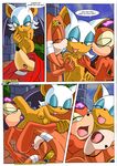  bat breasts comic echidna female knuckles_the_echidna lesbian licking mobian mobius_unleashed oral pussy rouge_the_bat sega shade_the_echidna sonic_(series) tikal_the_echidna tongue 